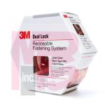3M Dual Lock Reclosable Fastener MP3560 250 Clear, 1 in x 5 yd, 0.22 in engaged thickness, 2 per pack 5 per case, Boxed