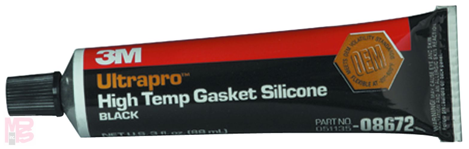 3M 8672 High Temp Black Silicone Gasket 3 fl oz Micro Parts