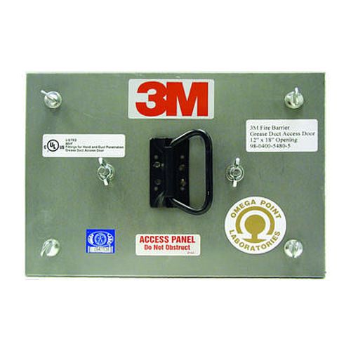 3M Fire Barrier Grease Duct Access Door 12 in x 8 in 3/case 980400