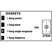 1 Gang Single Receptacle Gasket