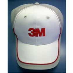 3M Logo Cap - White on Gray