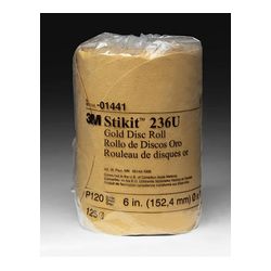 3M 01441 Stikit Gold Disc Roll 6 in P120A - Micro Parts & Supplies, Inc.