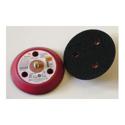 3M 20350 Hookit Clean Sanding Low Profile Disc Pad 3 in x 1/2 in x 1/4-20 External 3 Holes Red Foam - Micro Parts & Supplies, Inc.