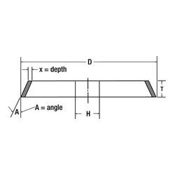 3M CBN Polyimide Wheel 184PN, 1V1, 5 in x 0.375 in x 2 in, X=0.25, V=5, B180, 1 per case