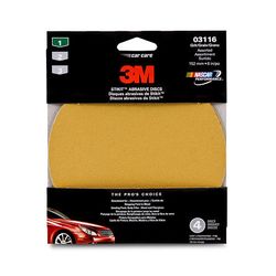 3M Adhesive Backed Sanding Discs, 03116, 6 in, Assorted, 160 per case