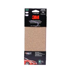 3M Sandpaper, 03035, 3-2/3 in x 9 in, 80, 6 sheets per pack, 40 packs per case