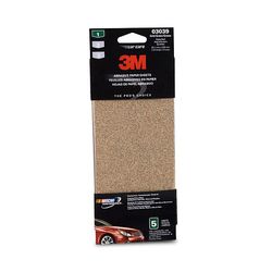 3M Sandpaper, 03039, 3-2/3 in x 9 in, Assorted 40, 80, 180, 5 sheets per pack, 40 packs per case