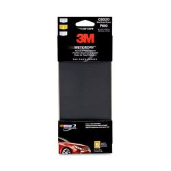 3M Wetordry Sandpaper, 03020, 3-2/3 in x 9 in, P600, 5 sheets per pack, 40 packs per case