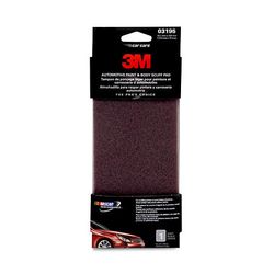 3M Scuff Sanding Sponge, 03195, 3-2/3 in x 9 in, 24 per case