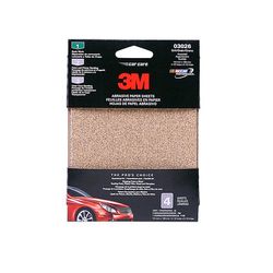 3M Sandpaper, 03026, 4-1/2 in x 5-1/2 in, Assorted 40, 80, 180, 4 sheets per pack, 50 packs per case