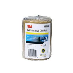 3M Stikit Gold Paper Disc 236U, 49914, 6 in, P80A, 125 discs per roll, 10 rolls per case