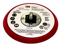 3M 85104 Stikit Low Profile Disc Pad Silver Face Red Foam 5 in x 3/8 in 5/16-24 External - Micro Parts & Supplies, Inc.