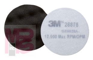 3M 28873 Finesse-it Buffing Pad Flat Face  3-1/2 in Grey Foam - Micro Parts & Supplies, Inc.