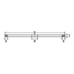 3M CBN Resin Wheel 163BK 1A1, 4 in x 0.125 in x 1.25 in X=0.125 in, 120, 1 per case