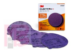 3M Cubitron II Stikit Disc 775L 87337 Multi Pack 5 in 80+ to 220+ 15 discs per pack 20 packs per