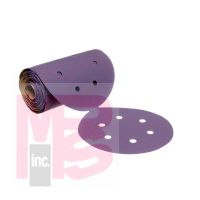 3M Cubitron II Stikit Film D/F Disc Roll 775L  6 in x NH 6 Holes 320+  100 discs per roll 4 rolls per case