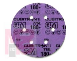 3M Cubitron II Hookit Film Disc 775L  6 in x NH 400+ 3 MIL D/F 6 Holes 50 discs per inner 250 per case