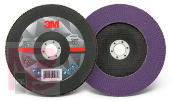 3M Flap Disc 769F 5927  T29  7 in x 7/8 in  120+  5 per case