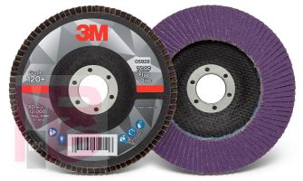 3M Flap Disc 769F 5928  T27  5 in x 7/8 in  120+ FY  10 per case