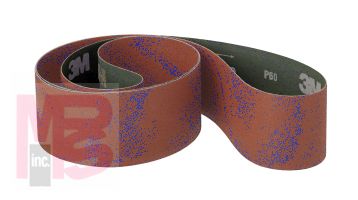 3M Cloth Belt 571F  Sinelok  62 in x 125-3/4 in  80 YF-weight  2 per case