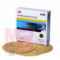 3M Clean Sanding Dust Free Disc Pad with Hook-it, 05865, 6 in, 10 per case