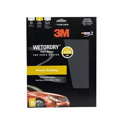 3M Wetordry Sandpaper, 32038, 9 in x 11 in, P400, 5 sheets per pack, 20 packs per case