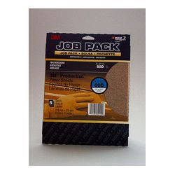 3M Sandpaper, 32115, 9 in x 11 in, 80A, 5 sheets per pack, 20 packs per case