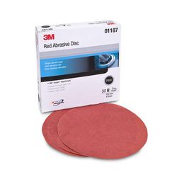 3M Red Abrasive Hookit Disc 316U, 01187, 6 in, P800, 50 discs per box, 6 boxes per case