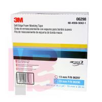 3M 6298 Soft Edge Foam Masking Tape 19 mm x 35 m - Micro Parts & Supplies, Inc.