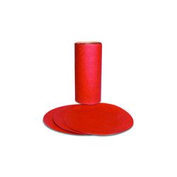 3M Red Abrasive PSA Disc, 01607, 5 in, P150 A Weight, 100 discs per roll, 6 rolls per case