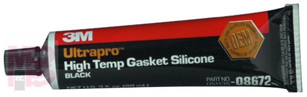 3M 8672 High Temp Black Silicone Gasket 3 fl oz - Micro Parts & Supplies, Inc.
