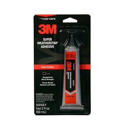 3M Super Weatherstrip Adhesive, 08581, 2 oz Tube, Black, 12 per case