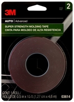 3M 3614 Super Strength Molding Tape 1/2 in x 15 ft - Micro Parts & Supplies, Inc.