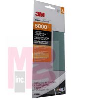 3M Trizact Performance Sandpaper 3056 5000 grit 3 2/3 in/po x 9in/po (9.3cm x 22cm) 1 Sheet per Pack 20 pk/case