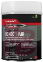 3M Bondo Hair Long Strand Fiberglass Reinforced Filler 00764 Gallon 8lbs 2oz  2/case