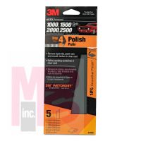 3M Wetordry Sandpaper 3006 Assorted Fine Grits 3 2/3 inch x 9 inch