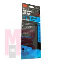 3M Wetordry Sandpaper 3024 Assorted Medium Grit 3 2/3 inch x 9 inch