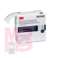 3M Perforated Trim Masking Tape 6345  5 mm Hard Band  50.8 mm x 10 m  6 rolls per case
