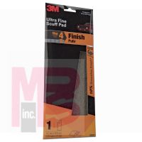 3M Ultra Fine Scuff Sanding Sponge 31848  3 2/3 in x 9 in  1 per pack  24 packs per case