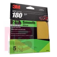 3M Sanding Disc with Stikit Attachment 31439  6 in  180 grit  5 discs per pack  20 packs per case