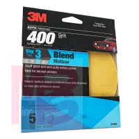 3M Sanding Disc with Stikit Attachment 31434  6 in  400 grit  5 discs per pack  4 packs per case