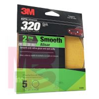 3M Sanding Disc with Stikit Attachment 31435  6 in  320 grit  5 discs per pack  4 packs per case