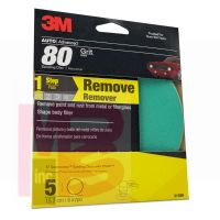 3M Green Corps Sanding Disc with Stikit Attachment 31506  6 in  80 grit  5 discs per pack  20 packs per case