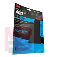 3M Wetordry Sandpaper 32038  400 Grit  9 inch x 11 inch