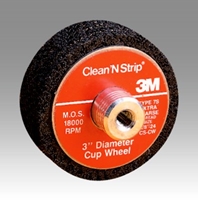 3M CS-UC Scotch-Brite(TM) Clean and Strip Cup Wheel 3 in x 3/8-24 7S XCS - Micro Parts & Supplies, Inc.