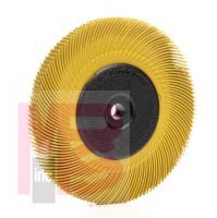 3M BB-ZB Scotch-Brite Radial Bristle Brush 6 in x 7/16 in x 1 in 80 with Adapter - Micro Parts & Supplies, Inc.