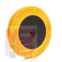 3M BB-ZB Scotch-Brite Radial Bristle Brush 8 in x 1 in x 1-1/4 in 80 with Flange - Micro Parts & Supplies, Inc.