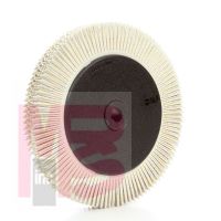 3M BB-ZB Scotch-Brite Radial Bristle Brush 8 in x 1 in x 1-1/4 in 120 with Flange - Micro Parts & Supplies, Inc.