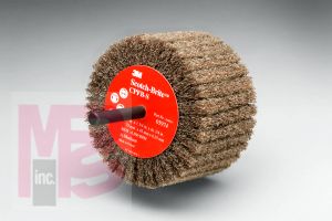 3M PF-ZS Scotch-Brite Cut and Polish Flap Brush 3 in x 1-3/4 in x 1/4 in A MED - Micro Parts & Supplies, Inc.