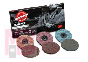 3M Scotch-Brite Roloc AL Surface Conditioning Disc 77152 TR Multipack 2 in A CRS A MED A VFN 10 per case